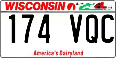 WI license plate 174VQC