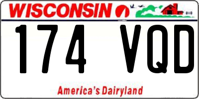 WI license plate 174VQD