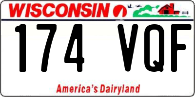 WI license plate 174VQF