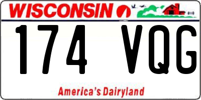 WI license plate 174VQG