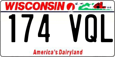 WI license plate 174VQL