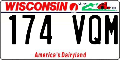 WI license plate 174VQM