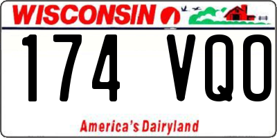 WI license plate 174VQO
