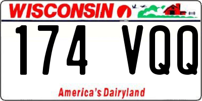 WI license plate 174VQQ