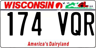 WI license plate 174VQR