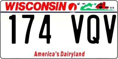 WI license plate 174VQV