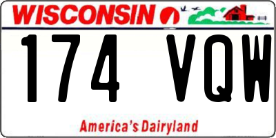 WI license plate 174VQW
