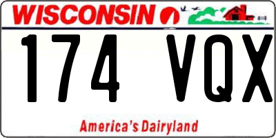 WI license plate 174VQX