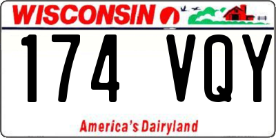 WI license plate 174VQY
