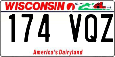 WI license plate 174VQZ