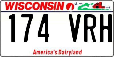 WI license plate 174VRH