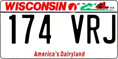 WI license plate 174VRJ