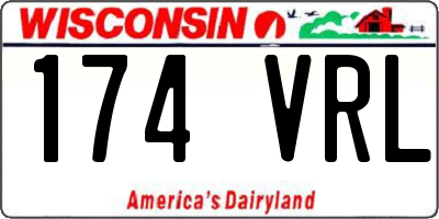 WI license plate 174VRL