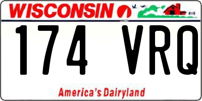 WI license plate 174VRQ