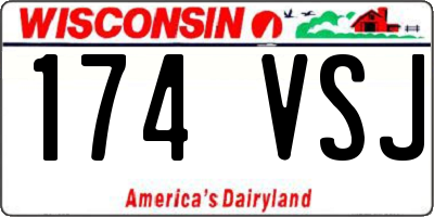 WI license plate 174VSJ