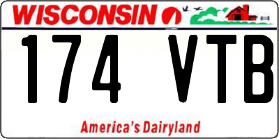 WI license plate 174VTB