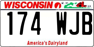 WI license plate 174WJB