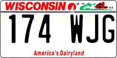 WI license plate 174WJG