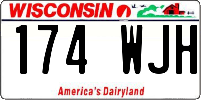 WI license plate 174WJH