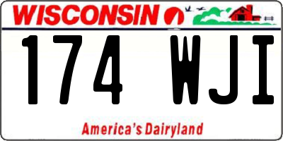 WI license plate 174WJI