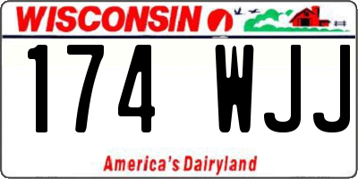 WI license plate 174WJJ