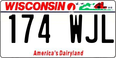 WI license plate 174WJL