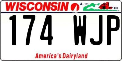 WI license plate 174WJP