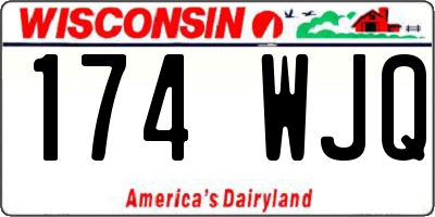 WI license plate 174WJQ
