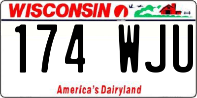 WI license plate 174WJU