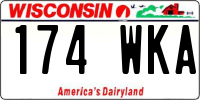 WI license plate 174WKA