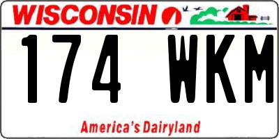 WI license plate 174WKM
