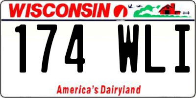 WI license plate 174WLI