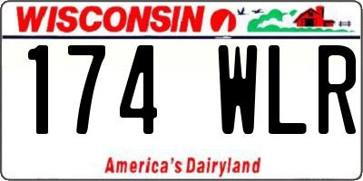 WI license plate 174WLR