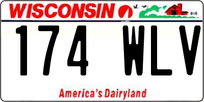 WI license plate 174WLV