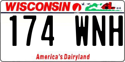 WI license plate 174WNH