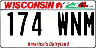 WI license plate 174WNM