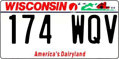 WI license plate 174WQV