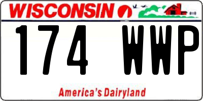 WI license plate 174WWP