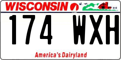 WI license plate 174WXH