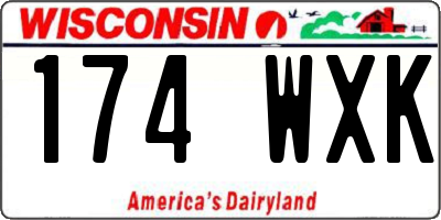 WI license plate 174WXK