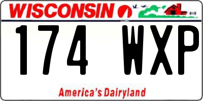 WI license plate 174WXP