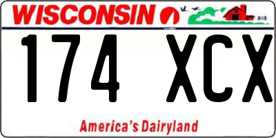 WI license plate 174XCX