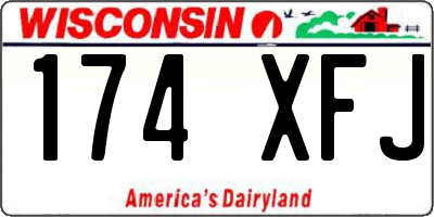 WI license plate 174XFJ