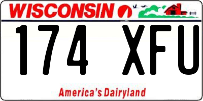 WI license plate 174XFU