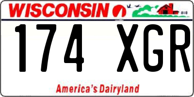 WI license plate 174XGR