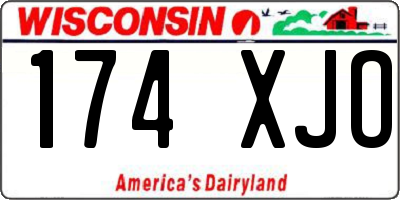 WI license plate 174XJO