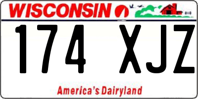 WI license plate 174XJZ