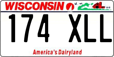 WI license plate 174XLL