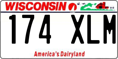 WI license plate 174XLM