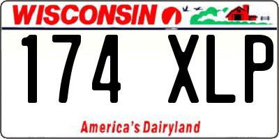 WI license plate 174XLP